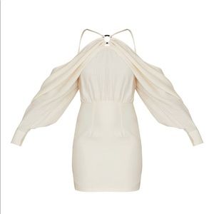 PrettyLittleThing linen dress stone Size 0/xs